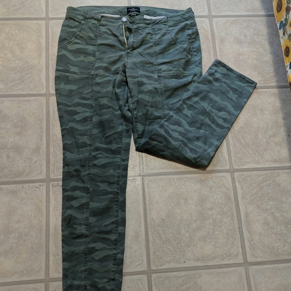 American eagle military stretch skinny jeans